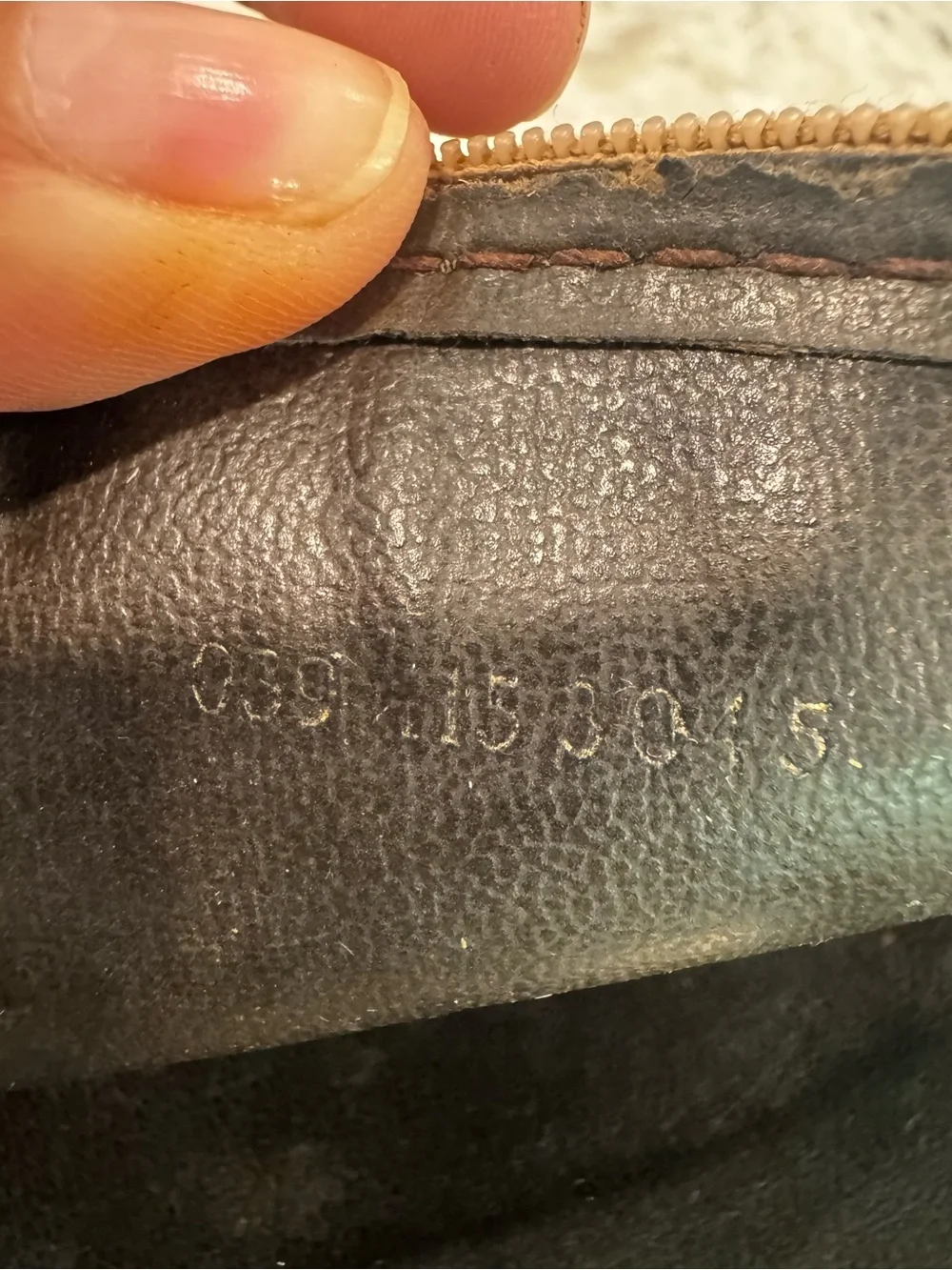 Gucci Vintage Beige Micro GG Cosmetic Pouch